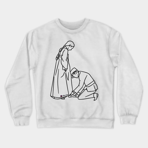 Mr sunshine line art stickers Crewneck Sweatshirt by kart-box